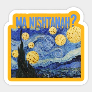 Passover Seder  Ma Nishtanah. פסח Sticker